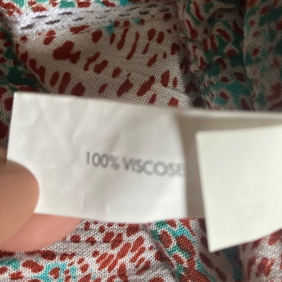 Poupette St. Barth Print Boho Top Blouse - Picture 8 of 13